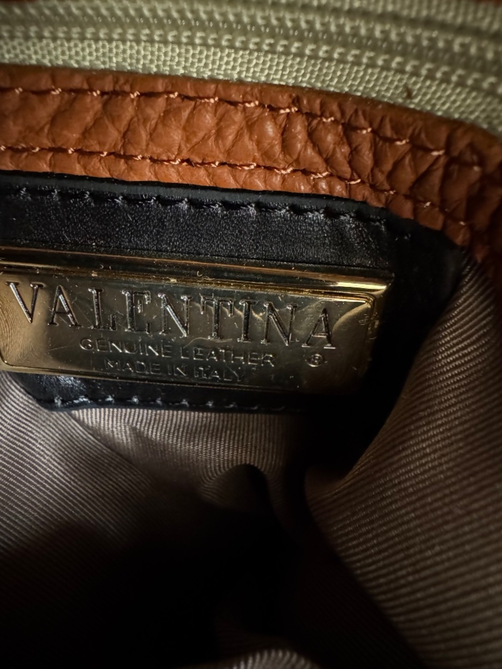 NWT Valentina Italy Convertible Leather Sling Backpack - Picture 9 of 11